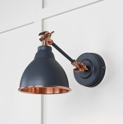 From The Anvil Smooth Copper Brindley Wall Light - Hot Tub Shop