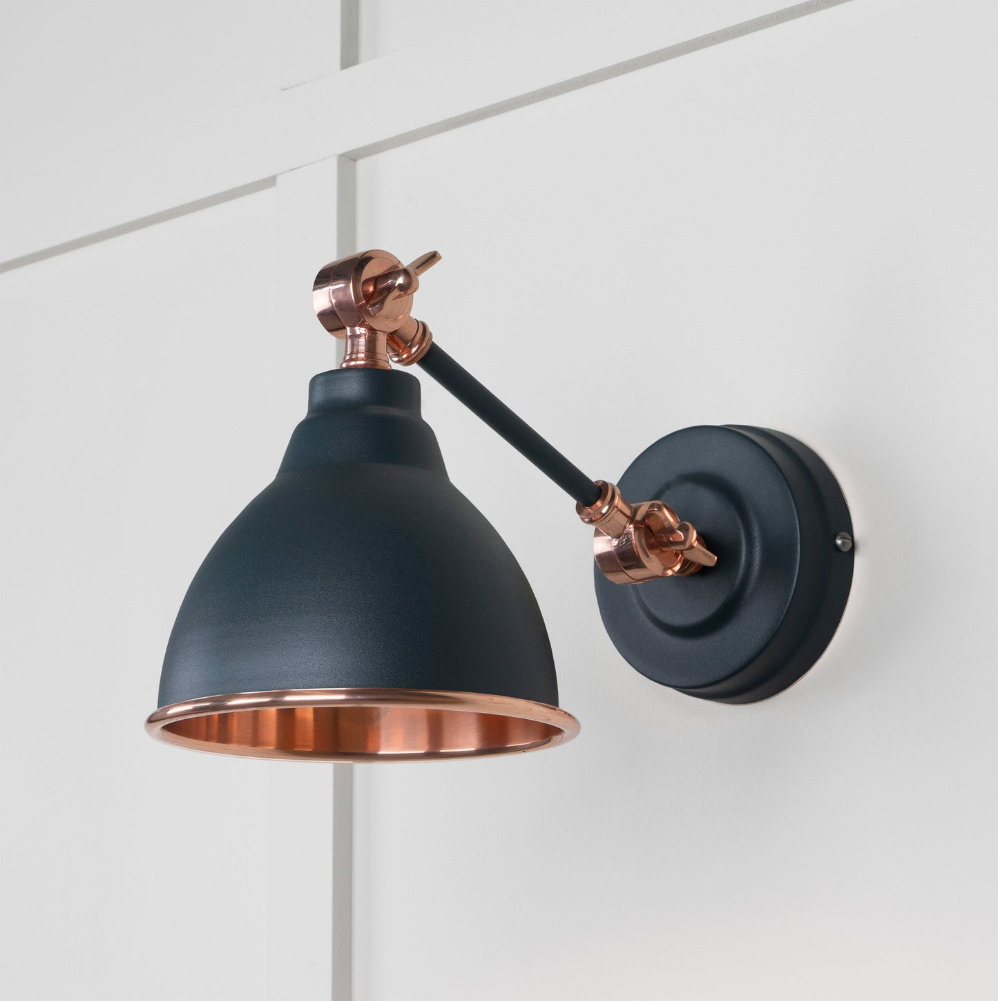 From The Anvil Smooth Copper Brindley Wall Light - Hot Tub Shop