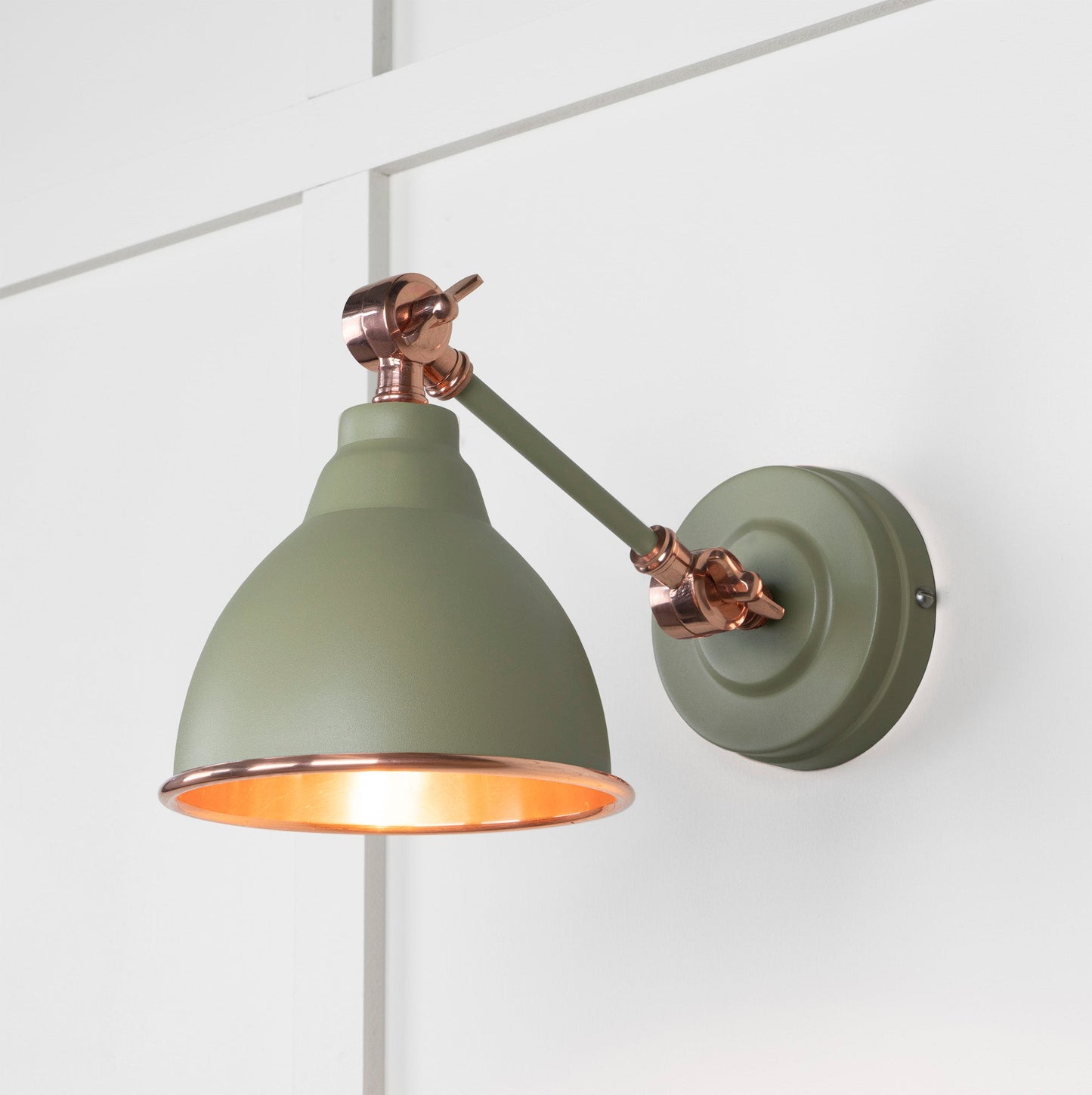 From The Anvil Smooth Copper Brindley Wall Light - Hot Tub Shop