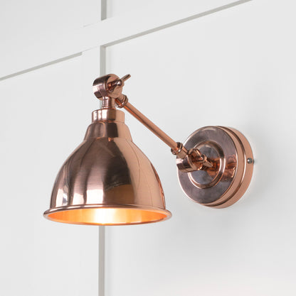 From The Anvil Smooth Copper Brindley Wall Light - Hot Tub Shop