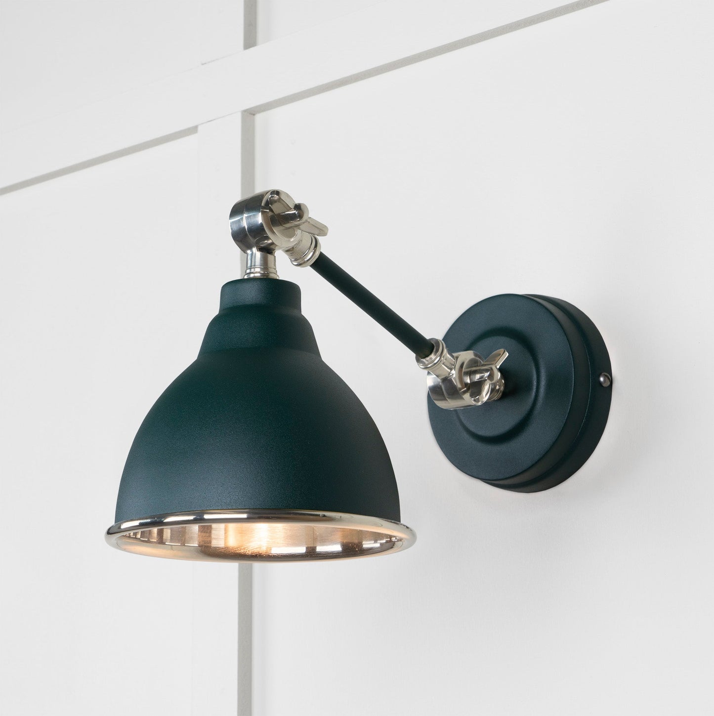From The Anvil Smooth Nickel Brindley Wall Light
