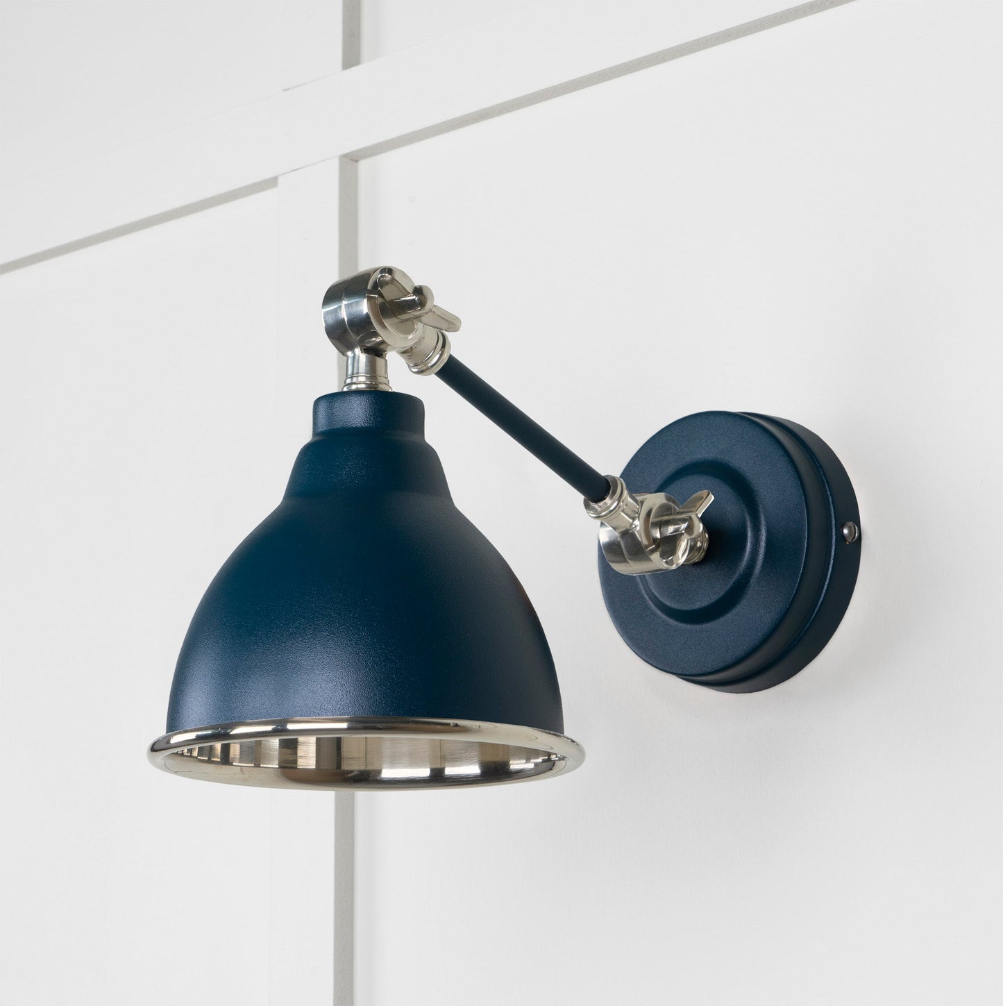 From The Anvil Smooth Nickel Brindley Wall Light