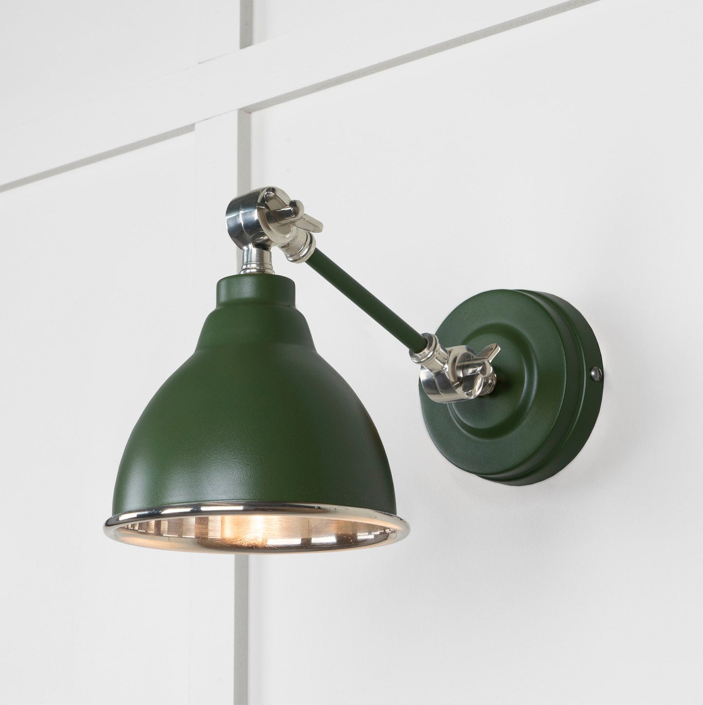 From The Anvil Smooth Nickel Brindley Wall Light