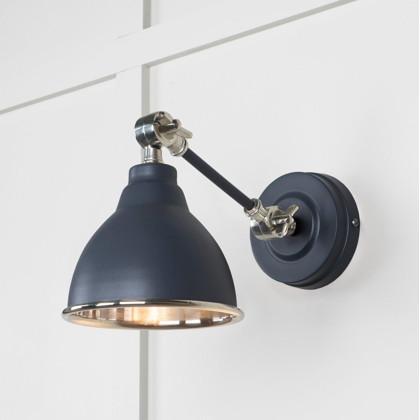 From The Anvil Smooth Nickel Brindley Wall Light