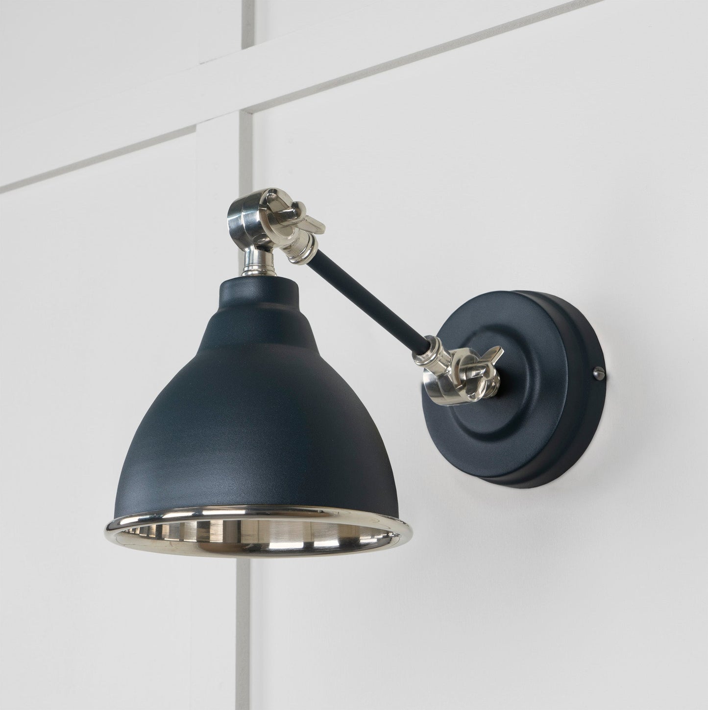 From The Anvil Smooth Nickel Brindley Wall Light