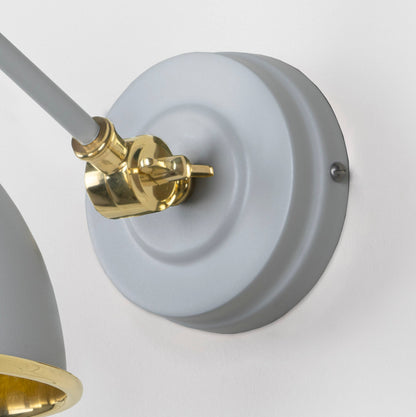 From The Anvil Smooth Brass Brindley Wall Light - Hot Tub Shop