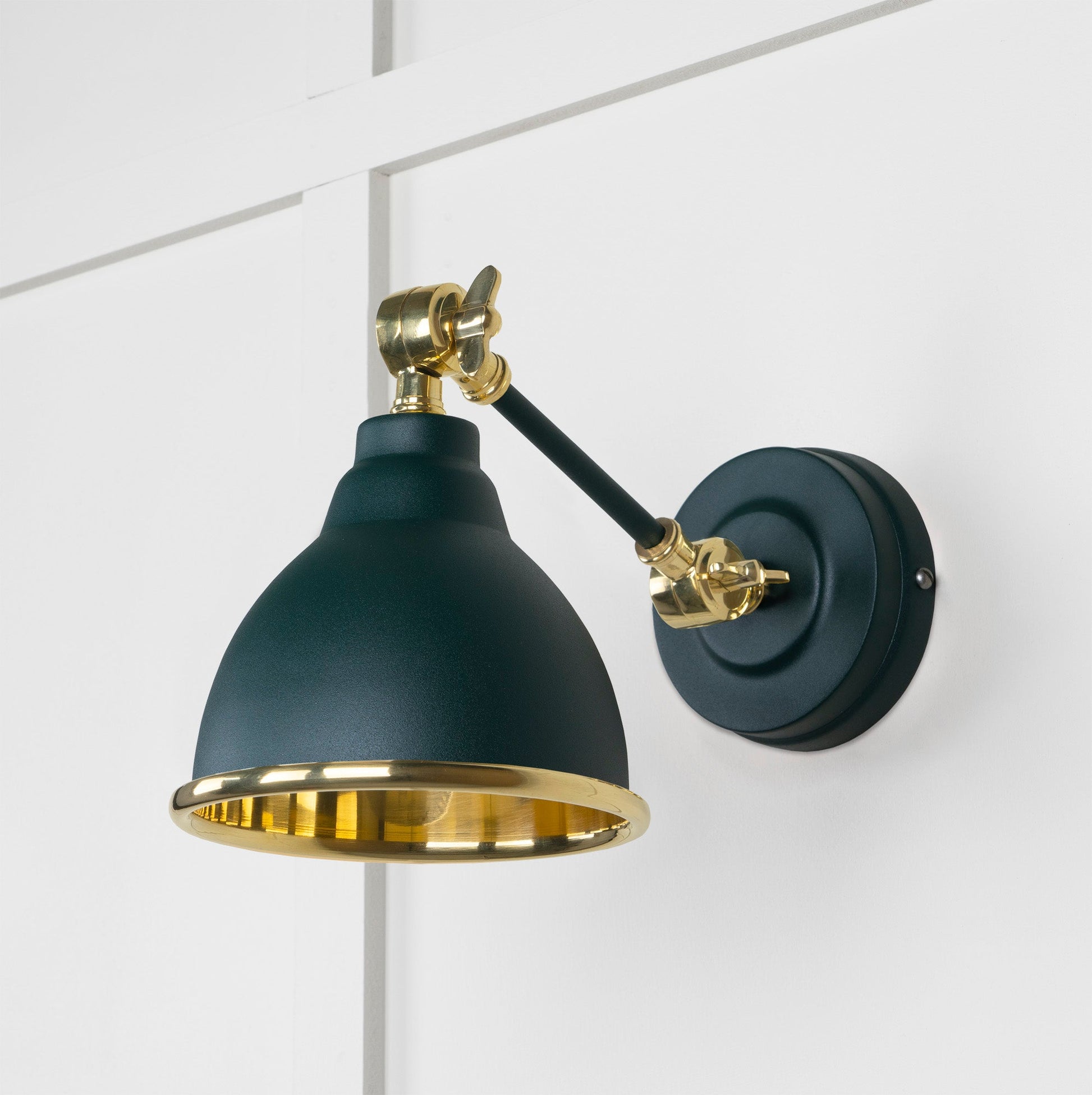 From The Anvil Smooth Brass Brindley Wall Light - Hot Tub Shop
