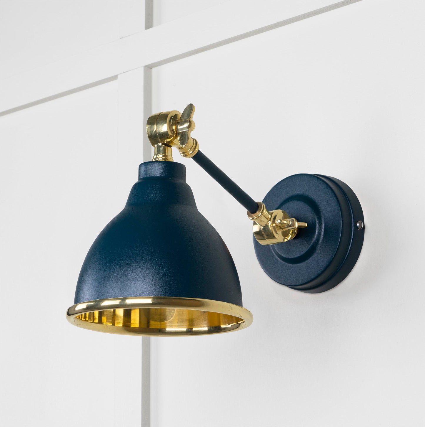 From The Anvil Smooth Brass Brindley Wall Light - Hot Tub Shop