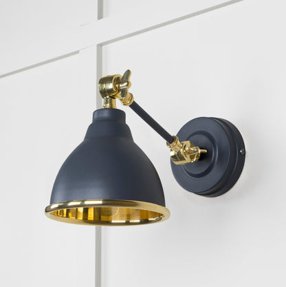 From The Anvil Smooth Brass Brindley Wall Light - Hot Tub Shop