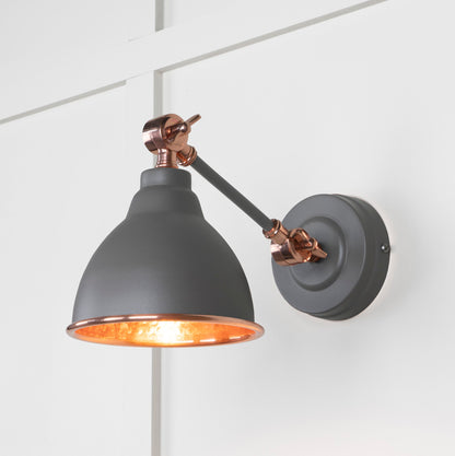 From The Anvil Hammered Copper Brindley Wall Light - Hot Tub Shop