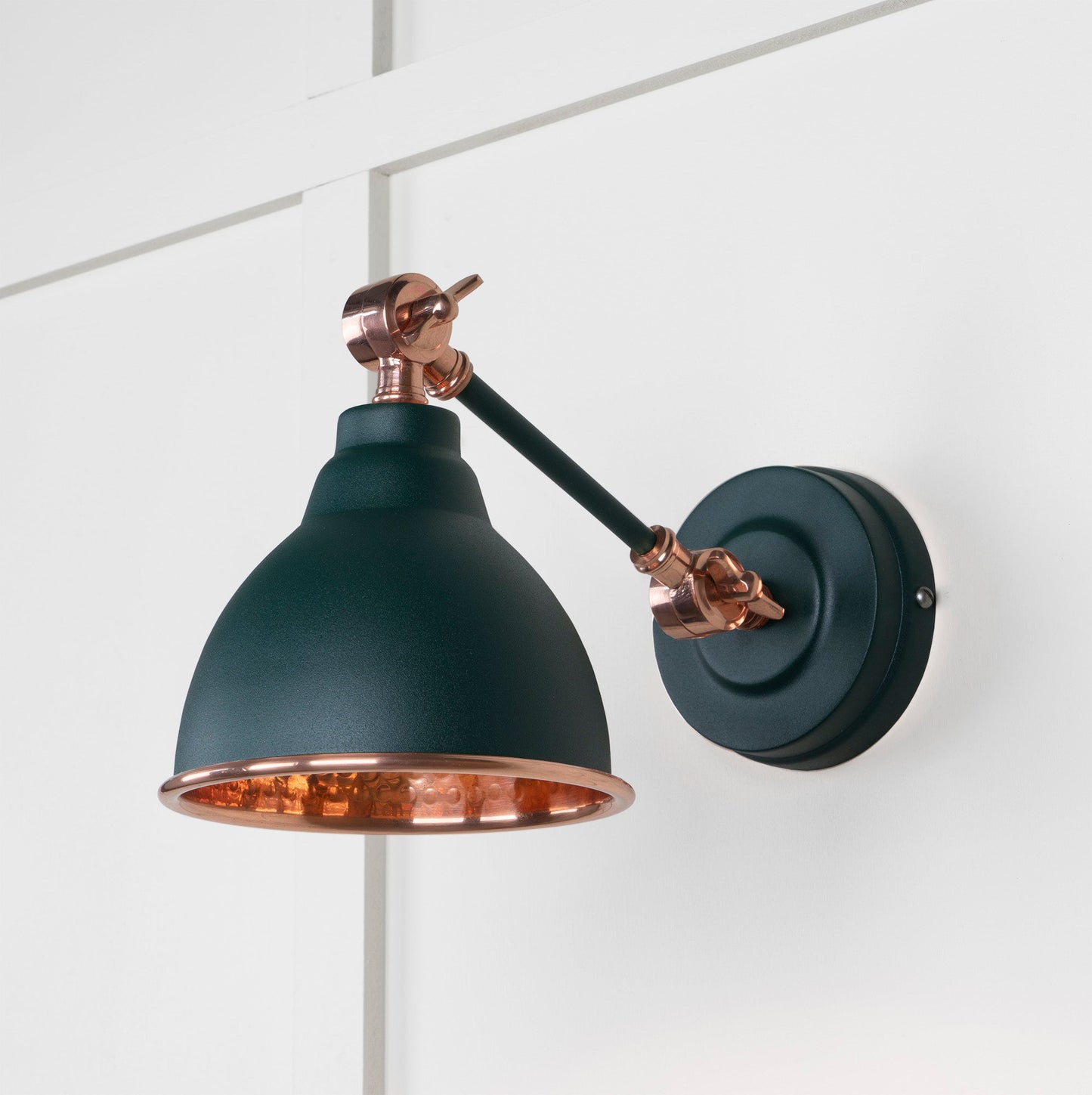 From The Anvil Hammered Copper Brindley Wall Light - Hot Tub Shop