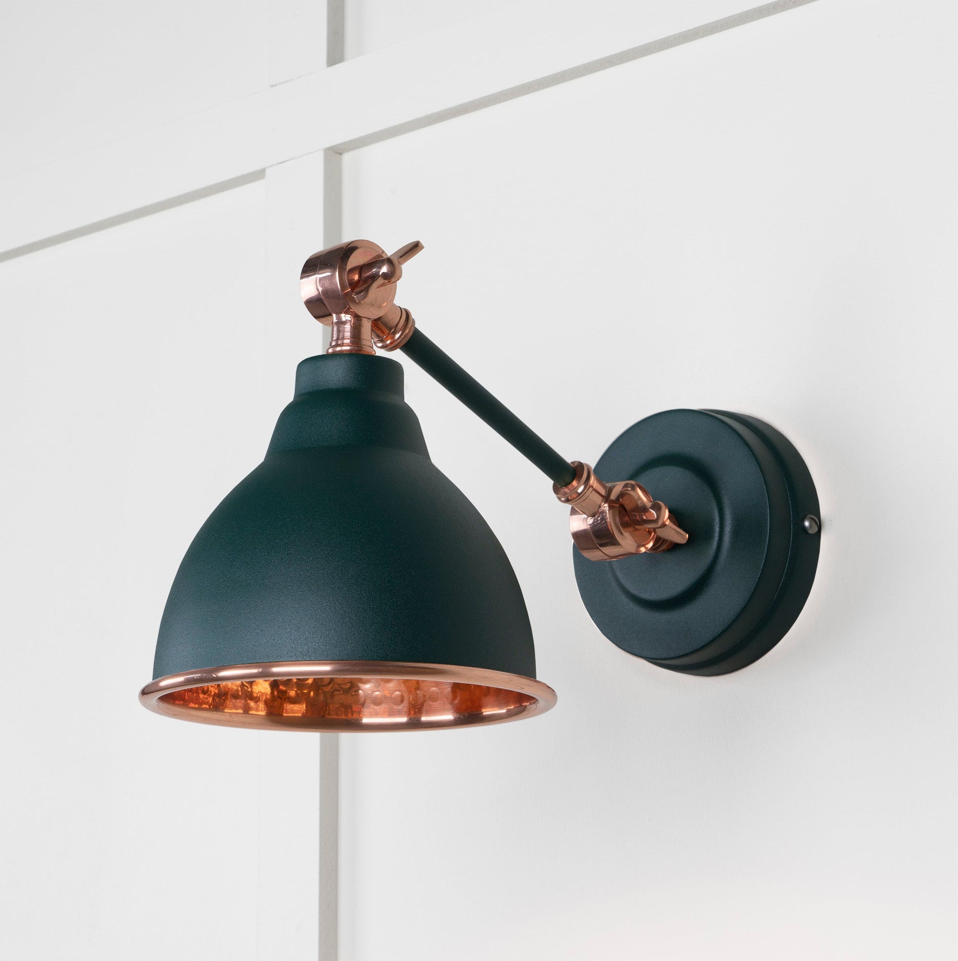 From The Anvil Hammered Copper Brindley Wall Light - Hot Tub Shop