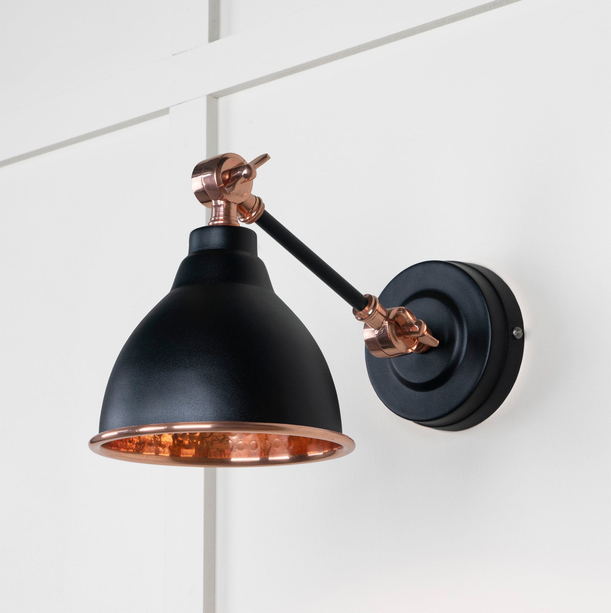 From The Anvil Hammered Copper Brindley Wall Light - Hot Tub Shop