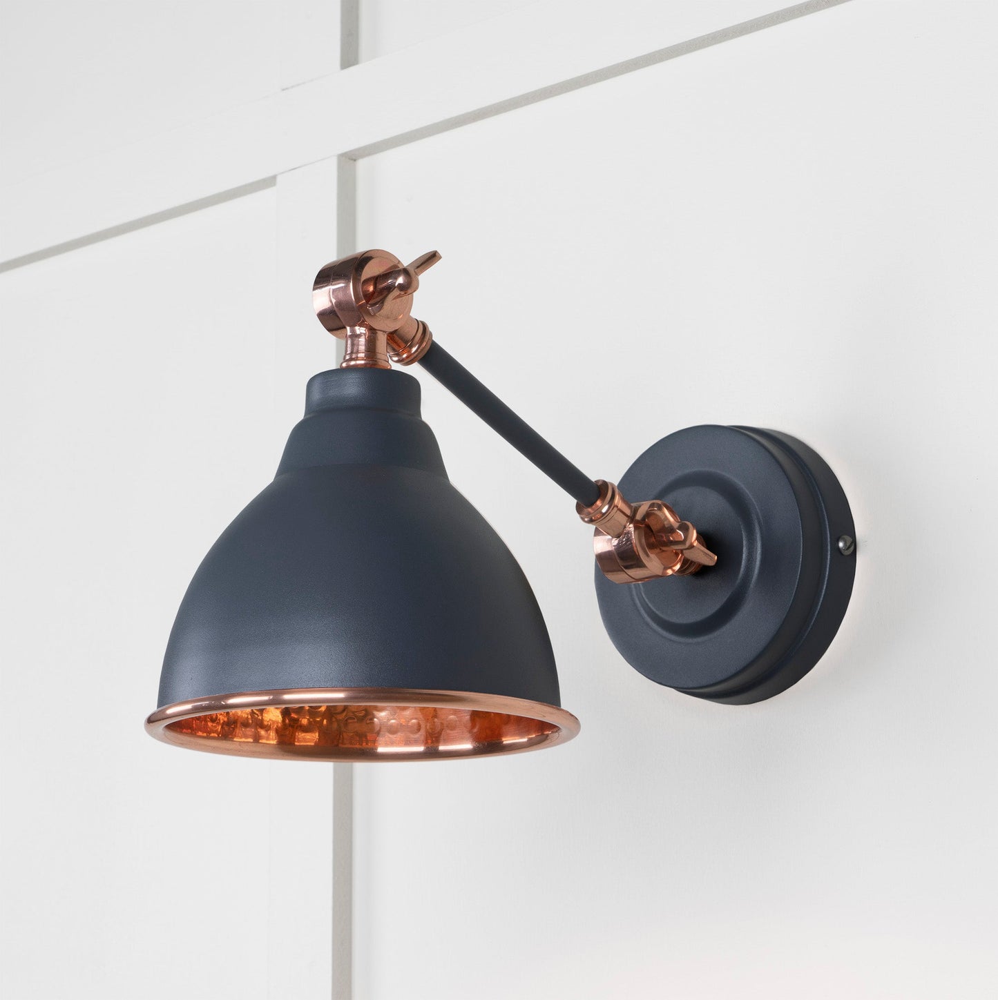 From The Anvil Hammered Copper Brindley Wall Light - Hot Tub Shop