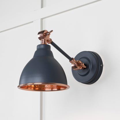 From The Anvil Hammered Copper Brindley Wall Light - Hot Tub Shop