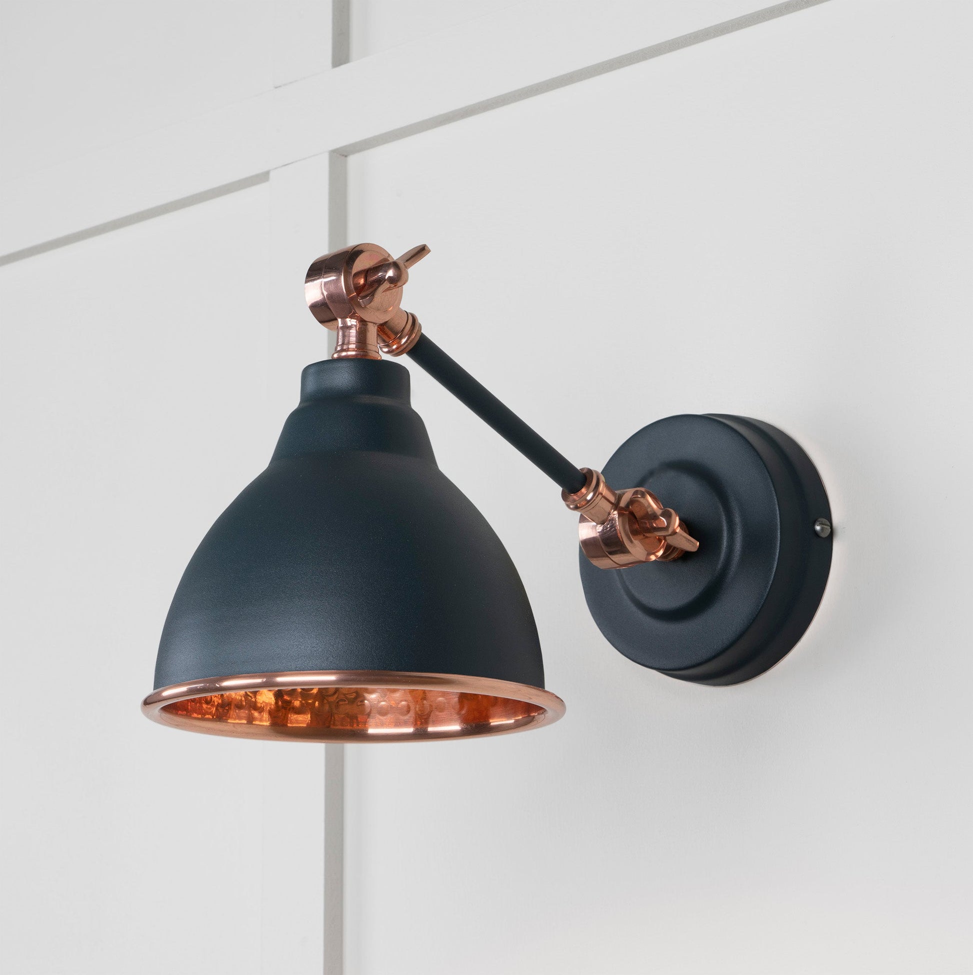 From The Anvil Hammered Copper Brindley Wall Light - Hot Tub Shop