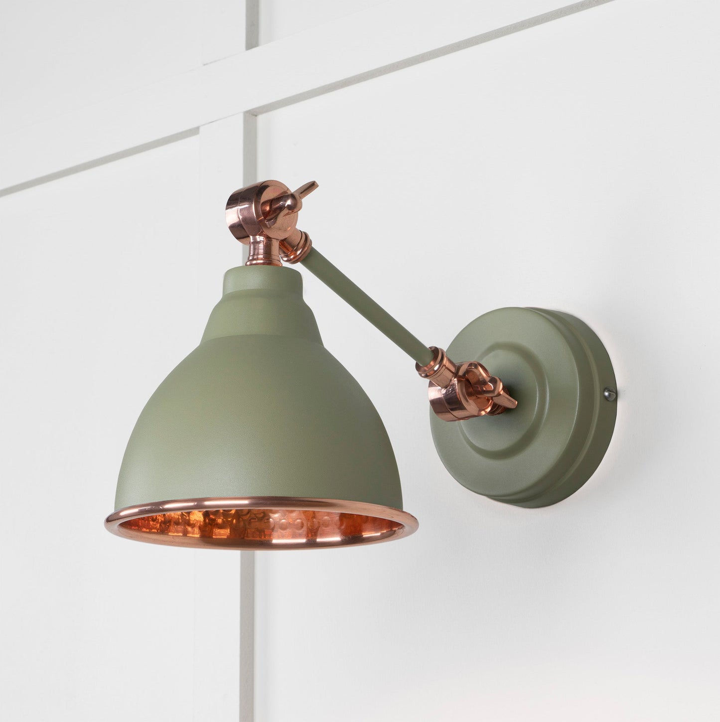 From The Anvil Hammered Copper Brindley Wall Light - Hot Tub Shop