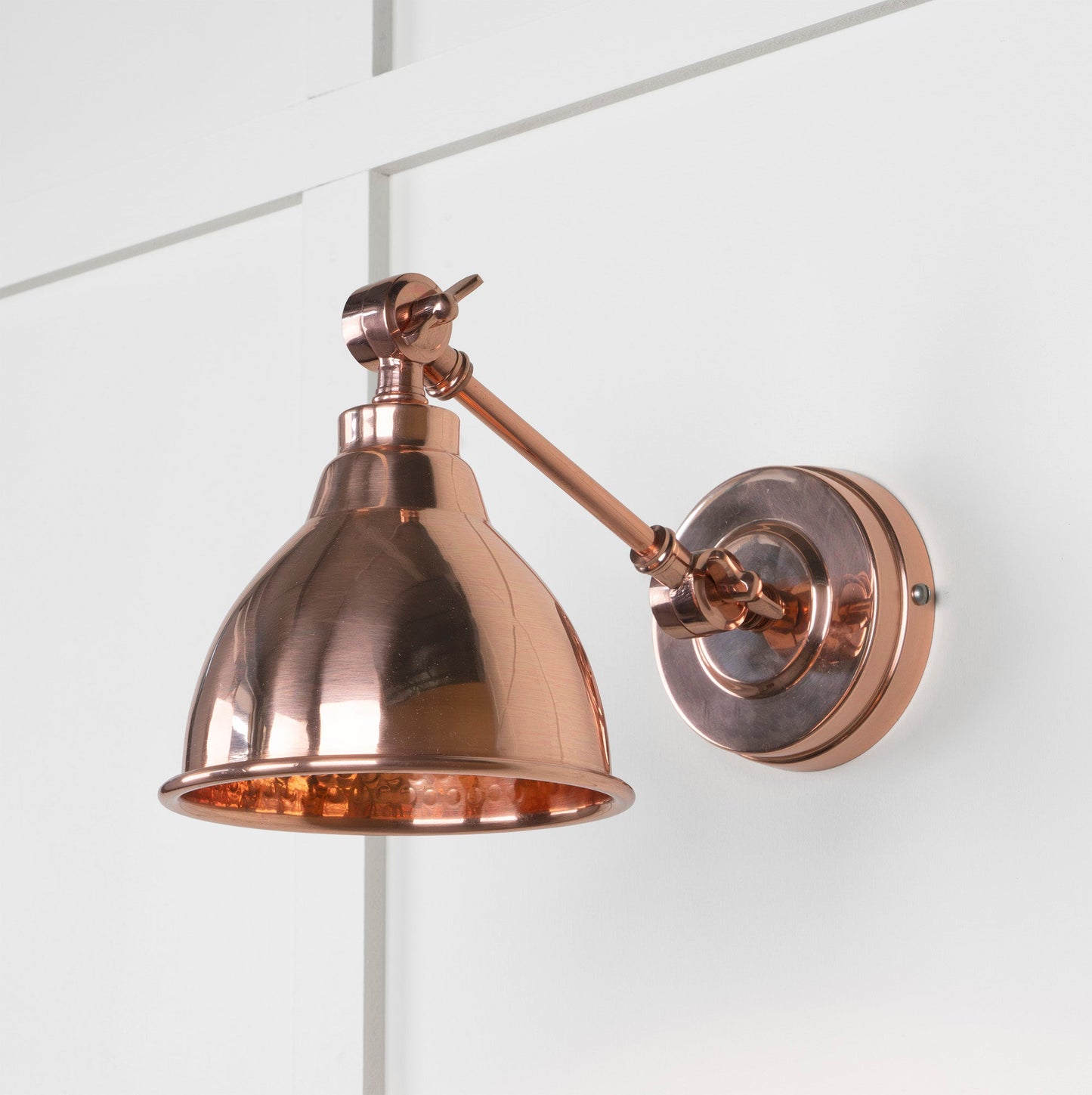 From The Anvil Hammered Copper Brindley Wall Light - Hot Tub Shop