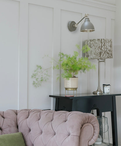 From The Anvil Hammered Nickel Brindley Wall Light