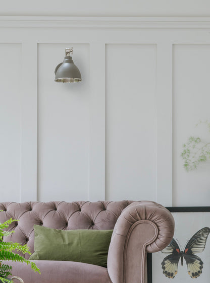 From The Anvil Hammered Nickel Brindley Wall Light