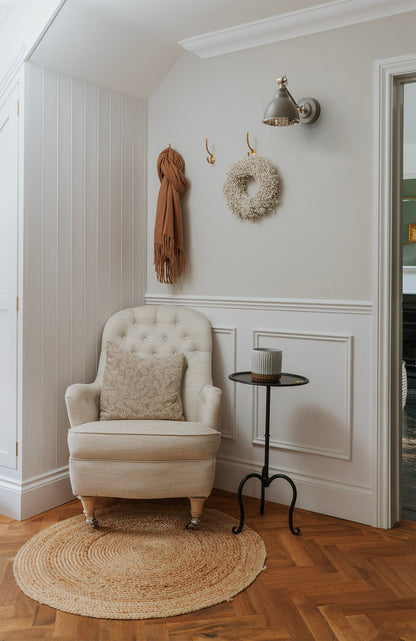 From The Anvil Hammered Nickel Brindley Wall Light