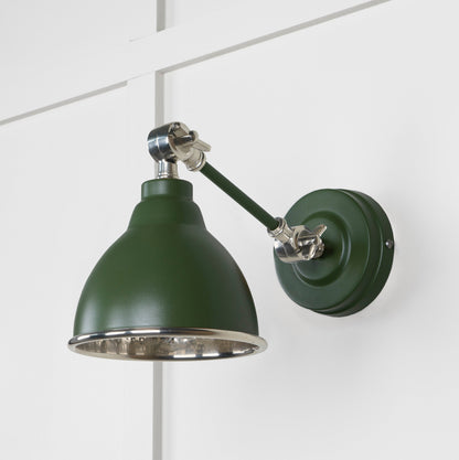 From The Anvil Hammered Nickel Brindley Wall Light