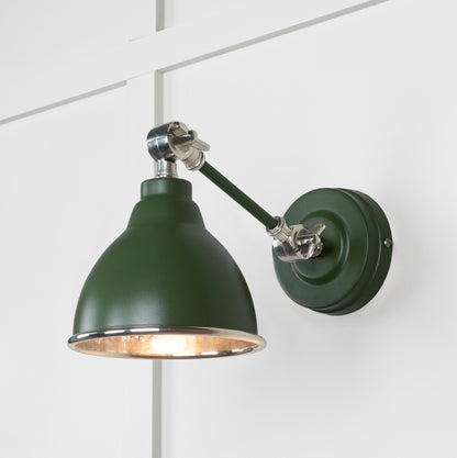 From The Anvil Hammered Nickel Brindley Wall Light