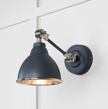 From The Anvil Hammered Nickel Brindley Wall Light