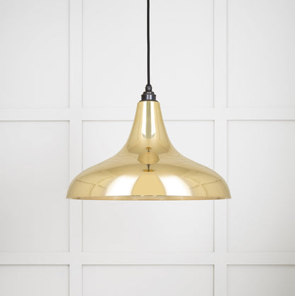 From The Anvil Smooth Brass Frankley Pendant - Hot Tub Shop