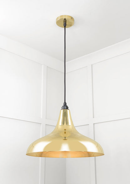 From The Anvil Smooth Brass Frankley Pendant - Hot Tub Shop