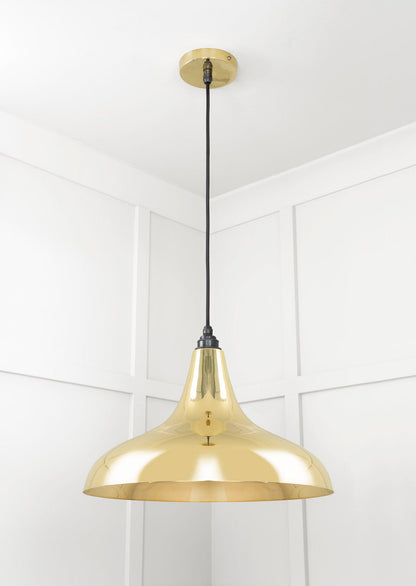 From The Anvil Smooth Brass Frankley Pendant - Hot Tub Shop