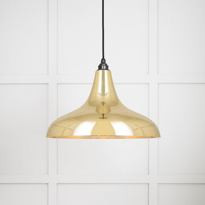 From The Anvil Smooth Brass Frankley Pendant - Hot Tub Shop