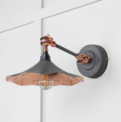 From The Anvil Smooth Copper Flora Wall Light
