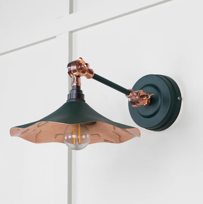 From The Anvil Smooth Copper Flora Wall Light