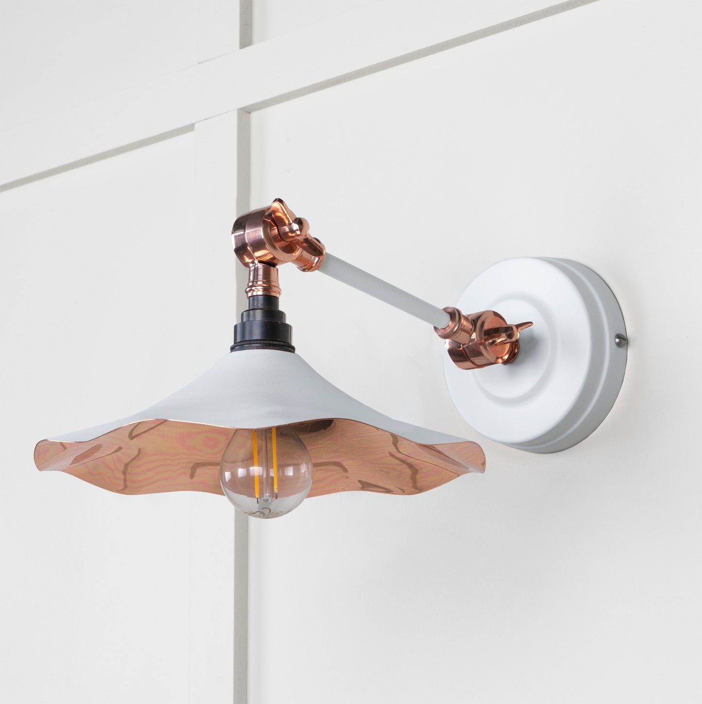 From The Anvil Smooth Copper Flora Wall Light