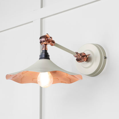 From The Anvil Smooth Copper Flora Wall Light