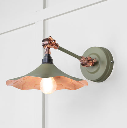 From The Anvil Smooth Copper Flora Wall Light