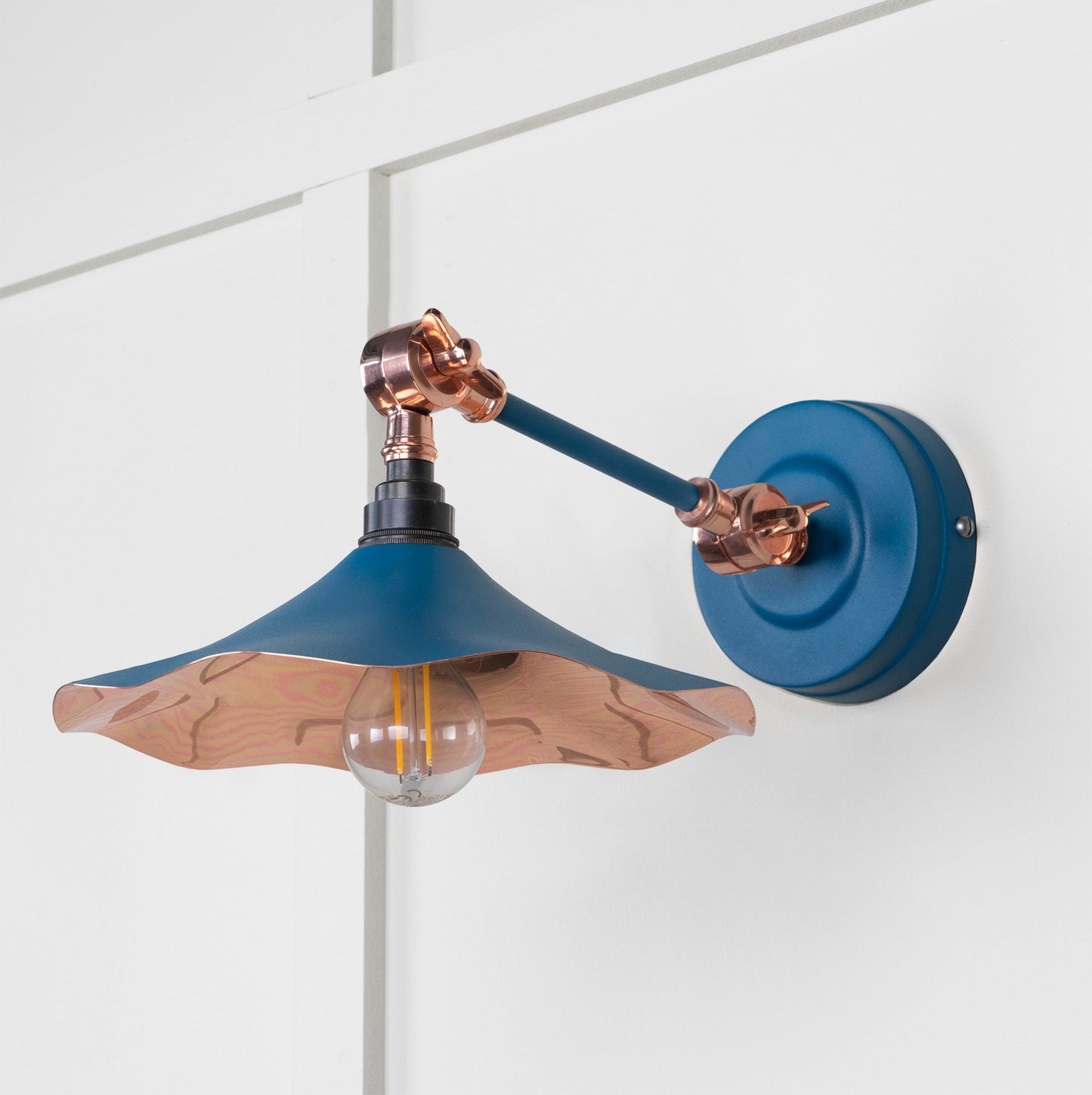 From The Anvil Smooth Copper Flora Wall Light