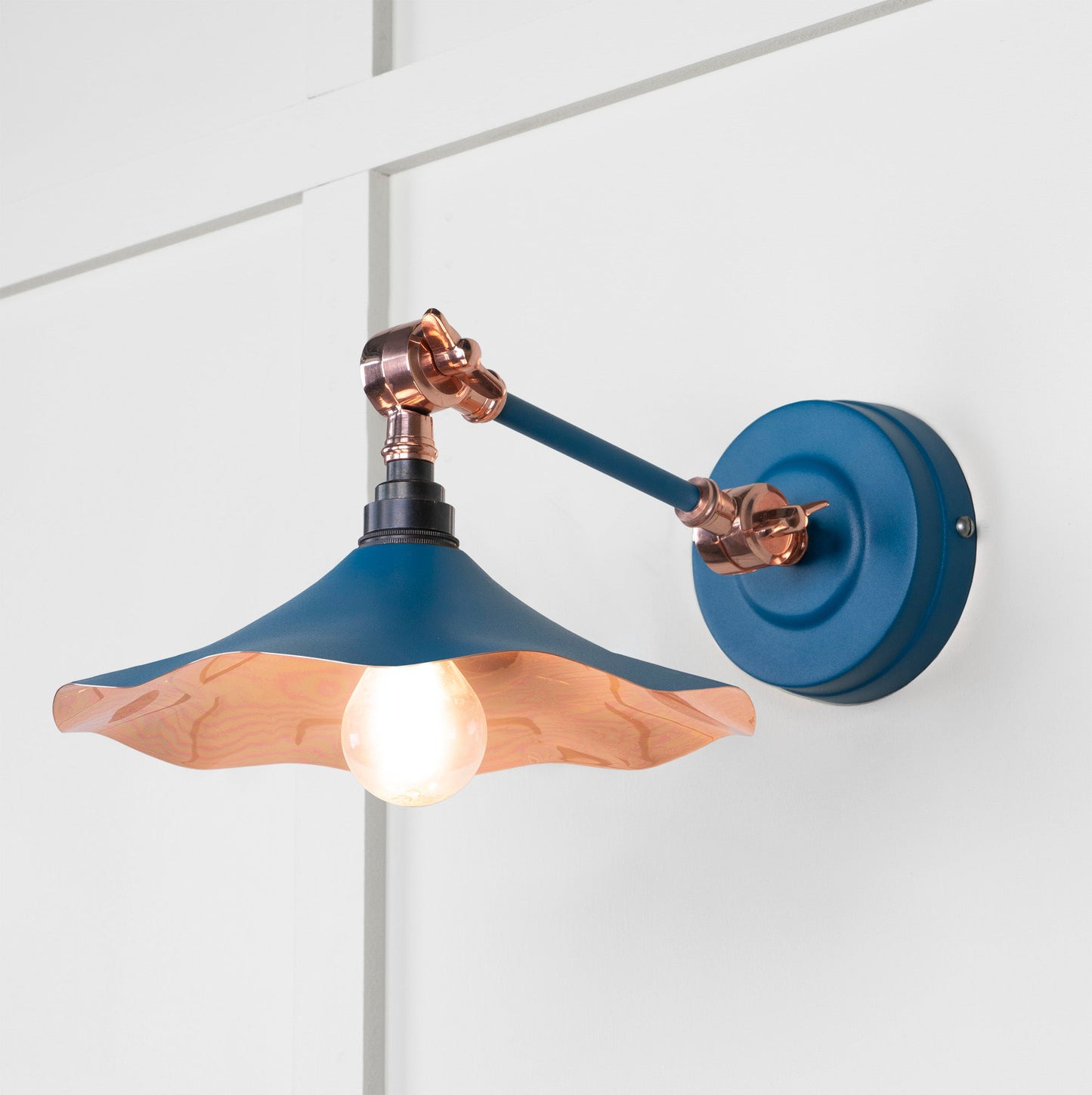 From The Anvil Smooth Copper Flora Wall Light