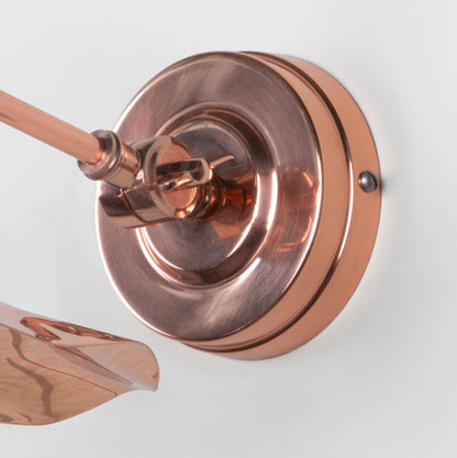 From The Anvil Smooth Copper Flora Wall Light