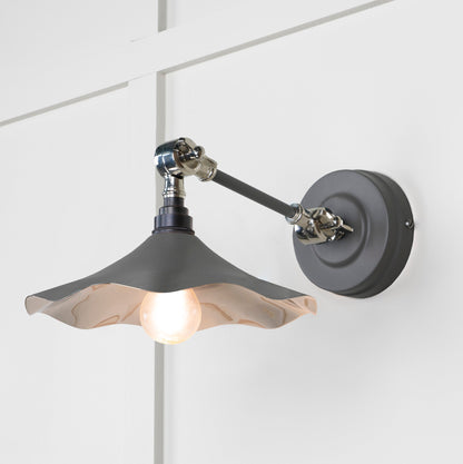 From The Anvil Smooth Nickel Flora Wall Light