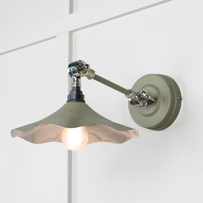 From The Anvil Smooth Nickel Flora Wall Light