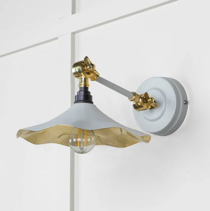 From The Anvil Smooth Brass Flora Wall Light