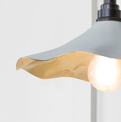 From The Anvil Smooth Brass Flora Wall Light