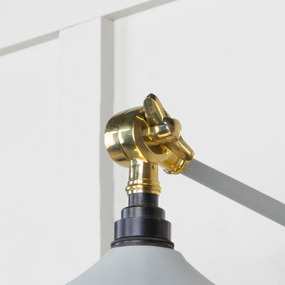 From The Anvil Smooth Brass Flora Wall Light