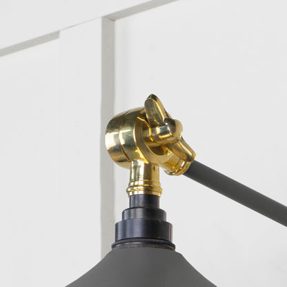 From The Anvil Smooth Brass Flora Wall Light