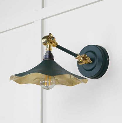 From The Anvil Smooth Brass Flora Wall Light