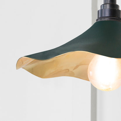 From The Anvil Smooth Brass Flora Wall Light