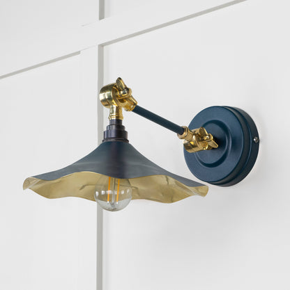 From The Anvil Smooth Brass Flora Wall Light