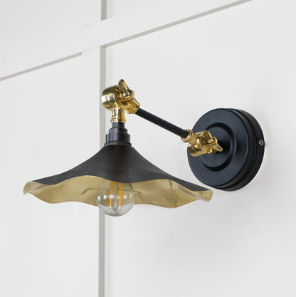 From The Anvil Smooth Brass Flora Wall Light